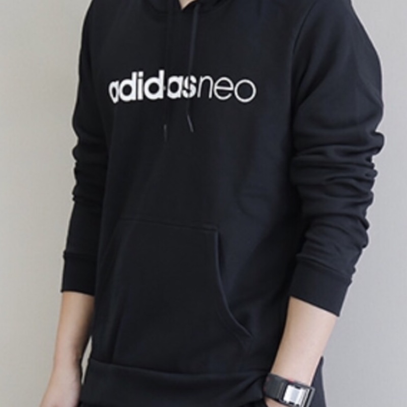 【CHIXN】Adidas neo 內鋪棉 刷毛帽T