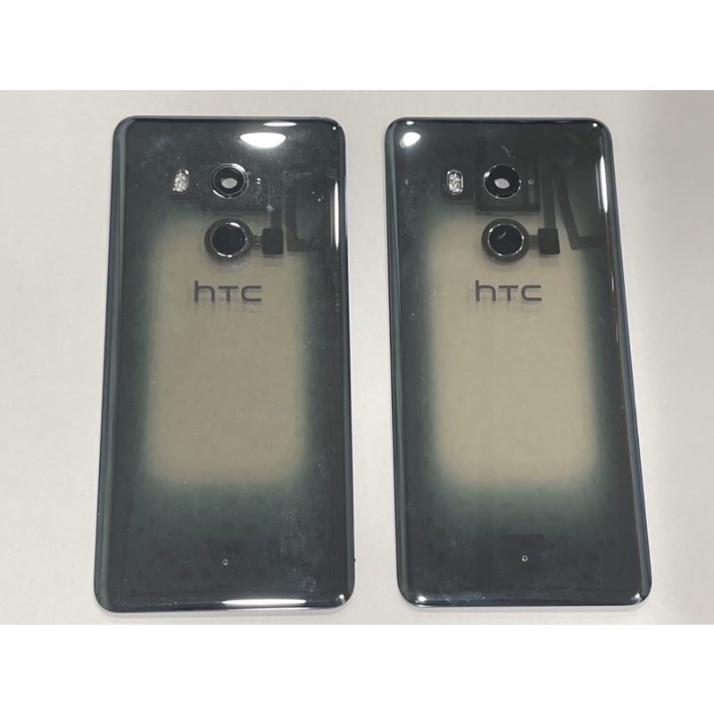 HTC U11+ 拆機背蓋 含指紋排線 透視黑