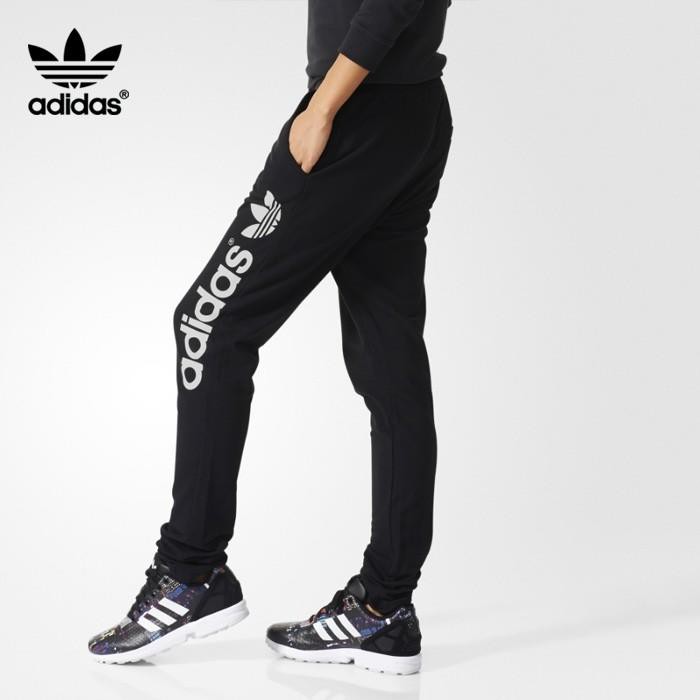 Adidas AJ7666 三葉草 女版 AJ7666 三葉草 Logo 棉褲 運動褲 全新正品