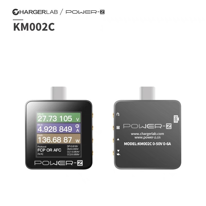 KM003C 專業版 PD電壓電流測試表 l ChargerLAB POWER-Z 雙Type-C測試儀 KM002C