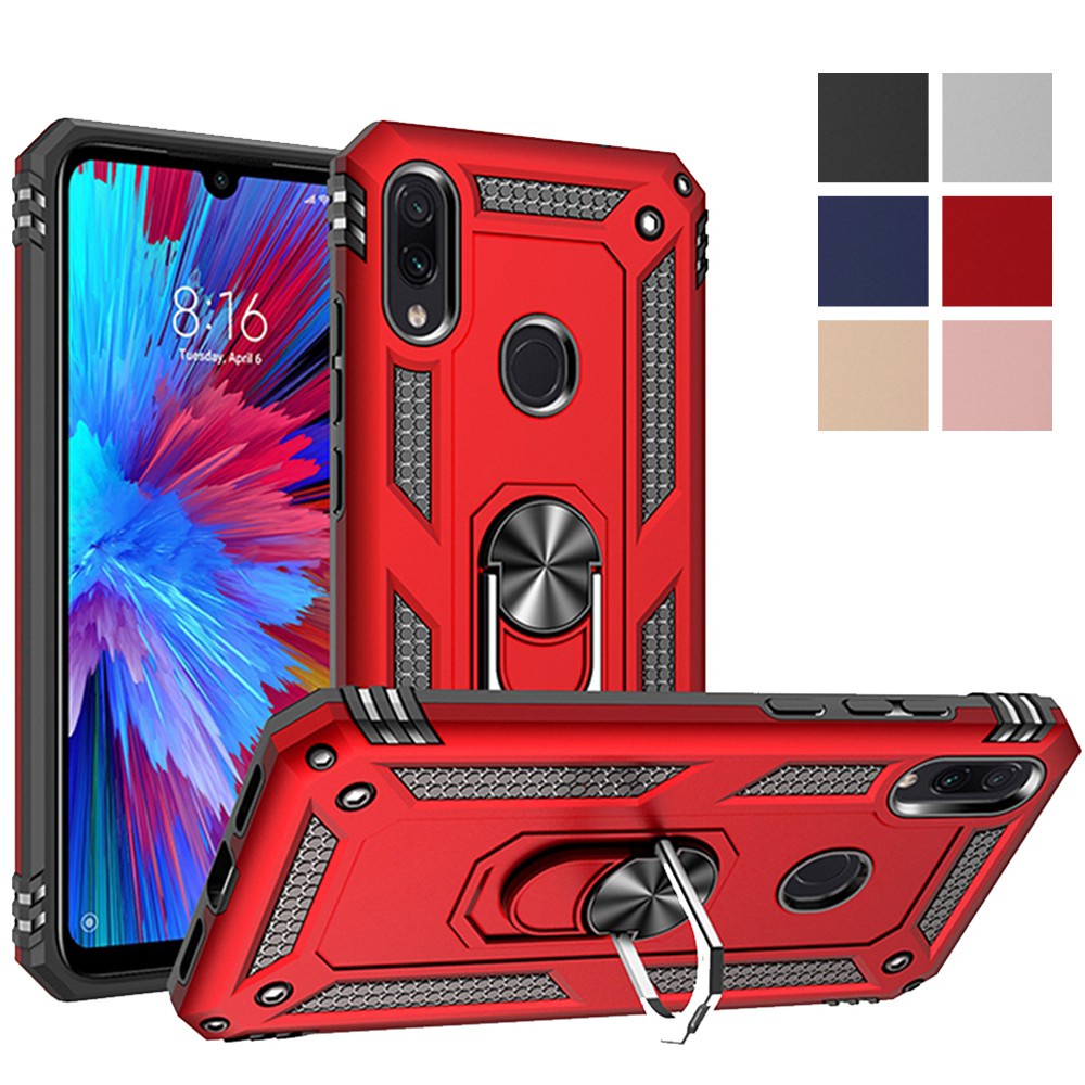 REDMI XIAOMI 小米紅米 Note 8 8T 7 7A 8A Pro Case Armor 防震磁環支架硬PC