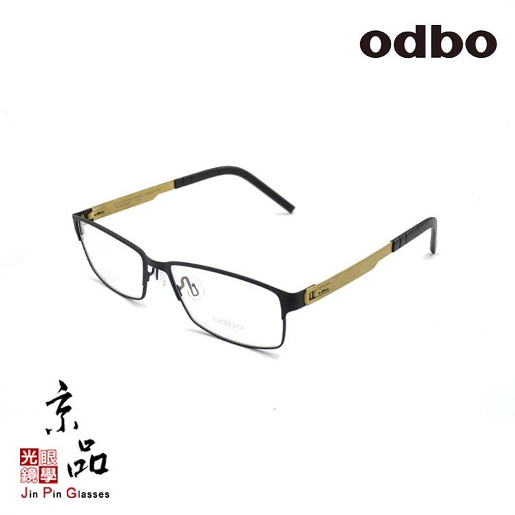 【odbo】1718 C16 霧黑色 鈦金屬 輕量化設計 鏡框 JPG 京品眼鏡