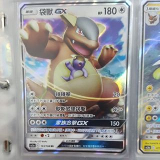 寶可夢 卡牌 中文版 PTCG 第三彈 雙倍爆擊 袋獸 GX 133/184 RR (AS5a)