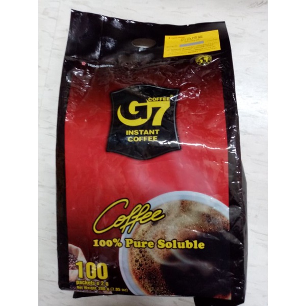 G7三合一即溶濃醇咖啡25gX24入、26gX50入、純咖啡2gX100入