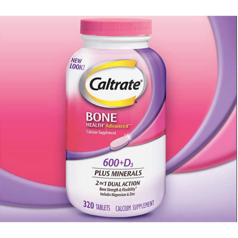 《現貨》美國正品購入 Caltrate 600。D3 Plus 挺立鈣。維他命D3+鎂鋅銅錳硼 320顆錠劑