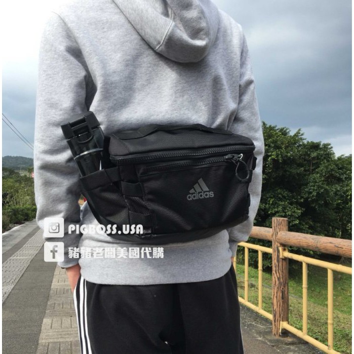 【豬豬老闆】ADIDAS OPS WAIST 8L 多功能腰包 黑色機能運動 自行車腰包 臀包 CE1307