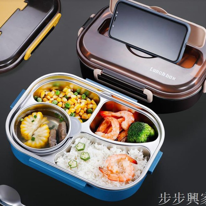 德國飯盒分隔型保溫316不銹鋼上班族便攜小學生專用分格便當餐盒 蝦皮購物