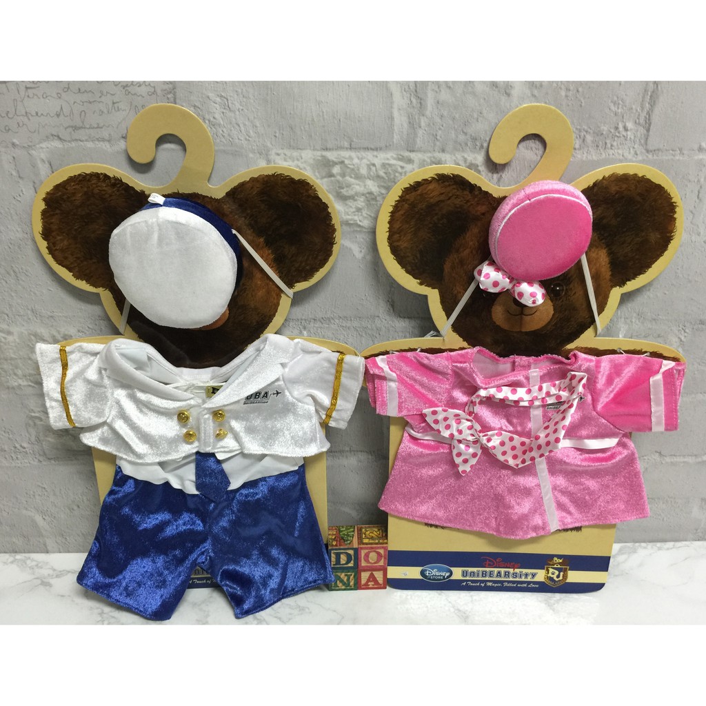 🌸Dona代購🌸日本迪士尼store限定 空少空姐 套裝衣服 大學熊達菲duffy S號 娃娃玩偶可穿 F13