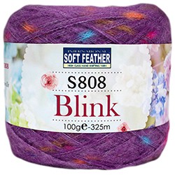 【非織不可】蘇菲亞 滿天星毛線 S808 Soft feather Blink 適合釘板編織圍巾