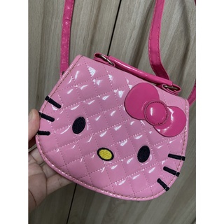 (二手)女童Hello Kitty粉紅包包 側背包 斜背包 size：17x15x6cm
