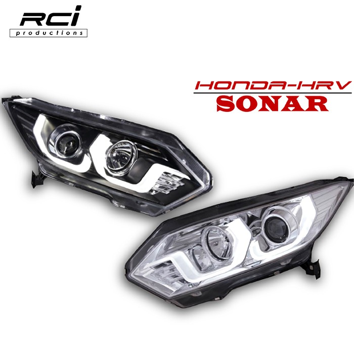 HONDA HRV LED DRL 導光式樣 對應原廠鹵素 魚眼大燈組 台灣SONAR製 一年保固