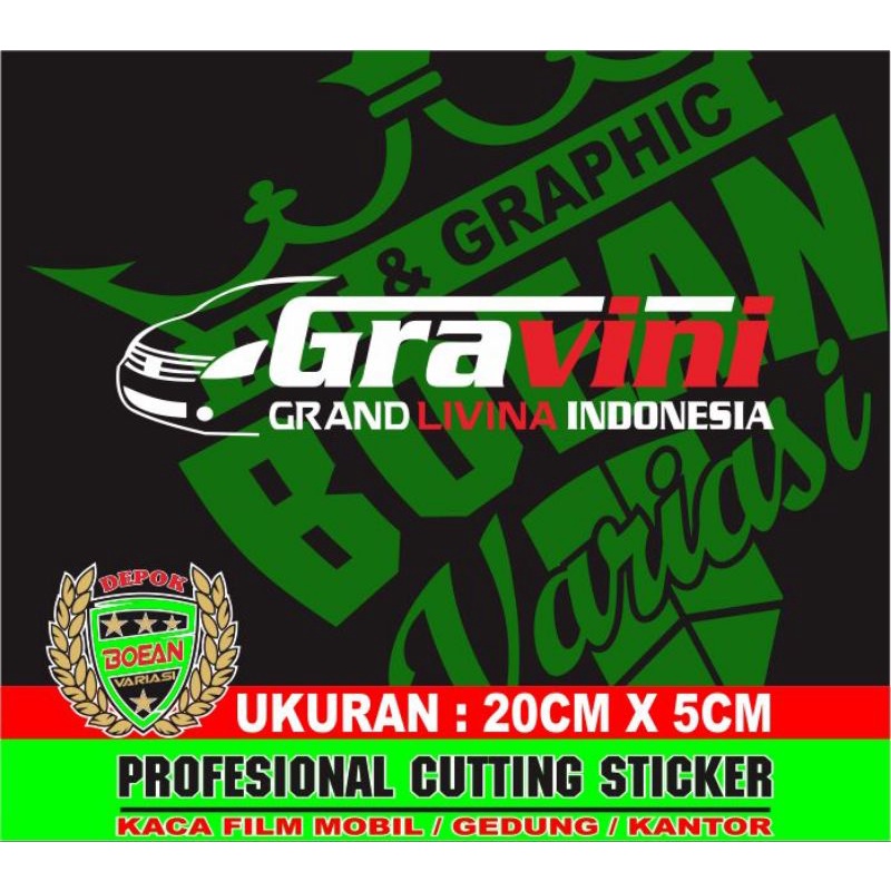 Gravini GRAND LIVINA 印度尼西亞汽車貼紙