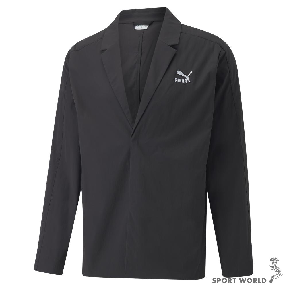 PUMA 男 外套 西裝式 瘦子代言款 歐規 黑 53730901