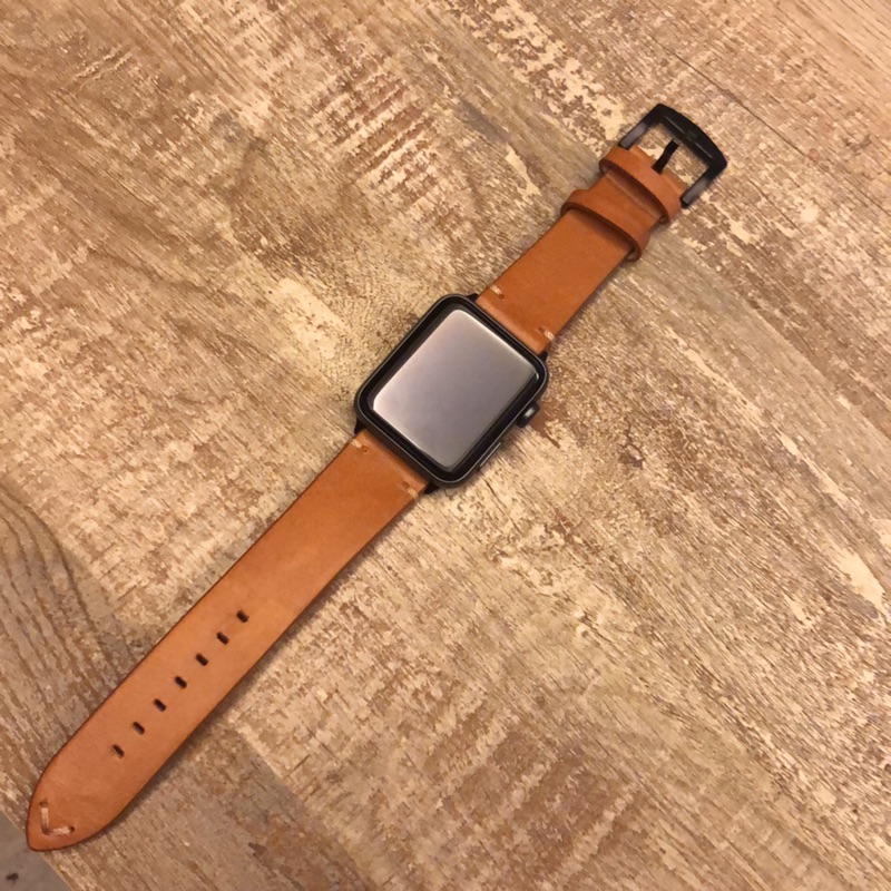Apple Watch s1 s2 s3 s4 42mm 皮革錶帶