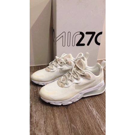 現貨。NIKE AIR MAX 270 REACT SE 奶茶杏色 動物紋 氣墊 休閒慢跑鞋 女鞋 CV8815-100