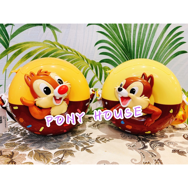 Pony house 2020上海迪士尼樂園 上海奇奇蒂蒂甜甜圈爆米花桶 奇奇蒂蒂 甜甜圈爆米花桶 收納盒 爆米花桶