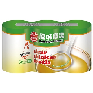 牛頭牌高湯-雞汁口味 411g克 x 3【家樂福】