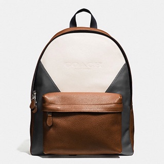 COACH 男用 後背包 CHARLES BACKPACK IN PATCHWORK LEATHER F57482 正品