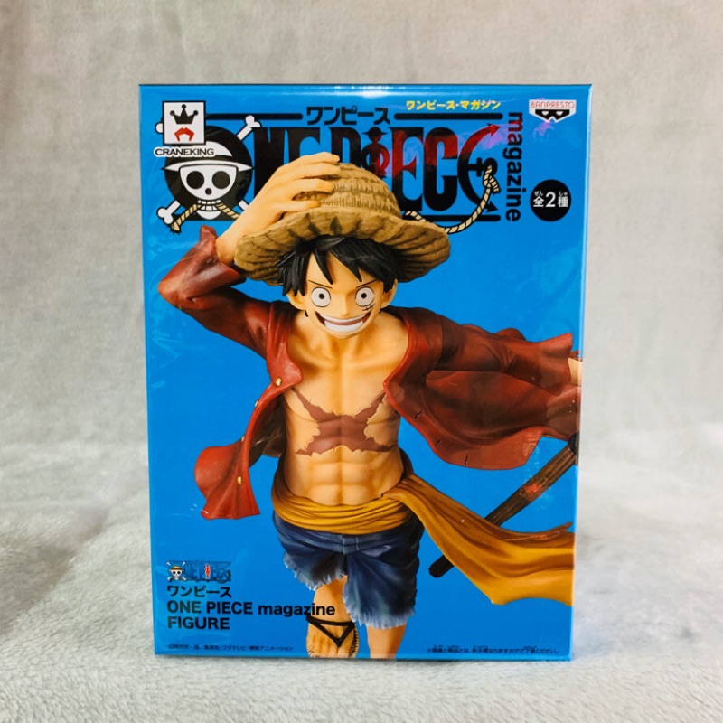 全新日版金證寬盒one Piece 海賊王magazine 搖旗揮旗魯夫正色異色 蝦皮購物