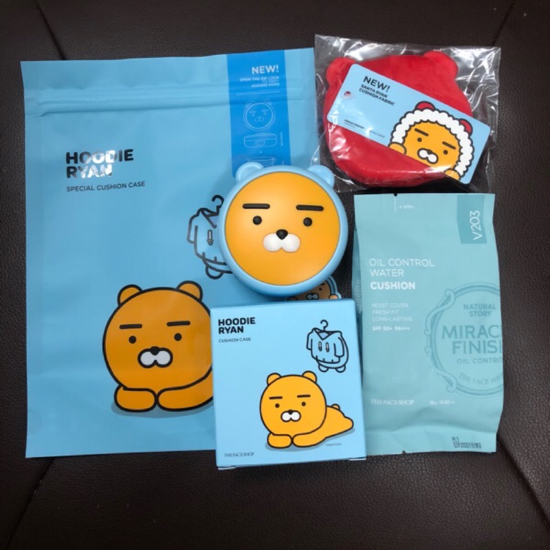 （現貨）韓國🇰🇷直送 THE FACE SHOP X KAKAO FRENDS 萊恩聯名氣墊粉餅