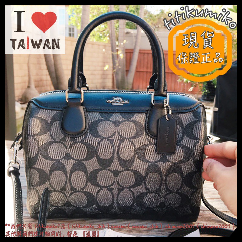 chiawon2001【全新正品💯】Coach F39557 PVC 防刮皮 斜背包 波士頓包 保齡球包 F32203