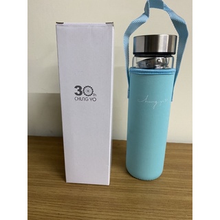 雙層玻璃杯（附濾網、杯套）全新品