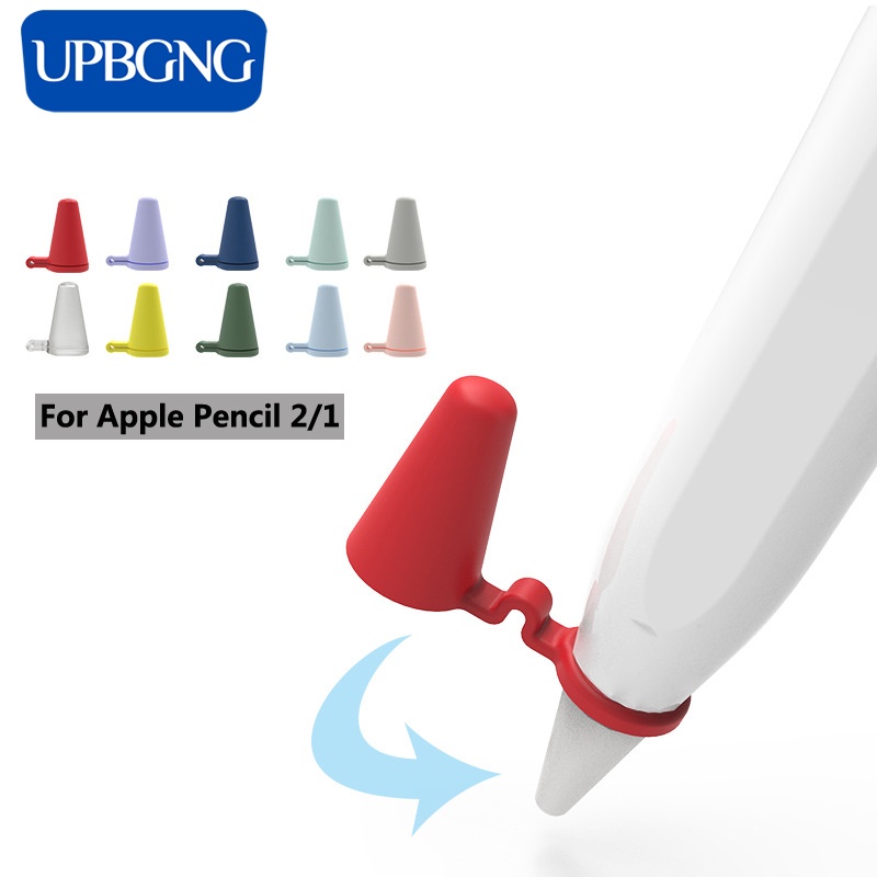 10 支 Apple Pencil 第二代靜音矽膠筆尖保護套, 用於觸摸屏手寫筆盒