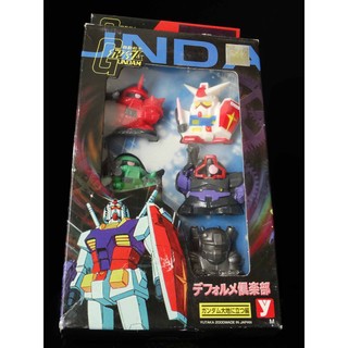 A-61 ： 機動戰士 デフォルメ 指膠 大地に立つ編 鋼彈 RX-78-2 鋼加農 薩克 德姆 5入 富貴玩具店