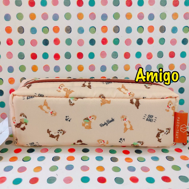 日本 迪士尼 paco tray 奇奇蒂蒂 花栗鼠 松鼠 大容量 三層 三格 筆袋 鉛筆袋 鉛筆盒 收納包 化妝包