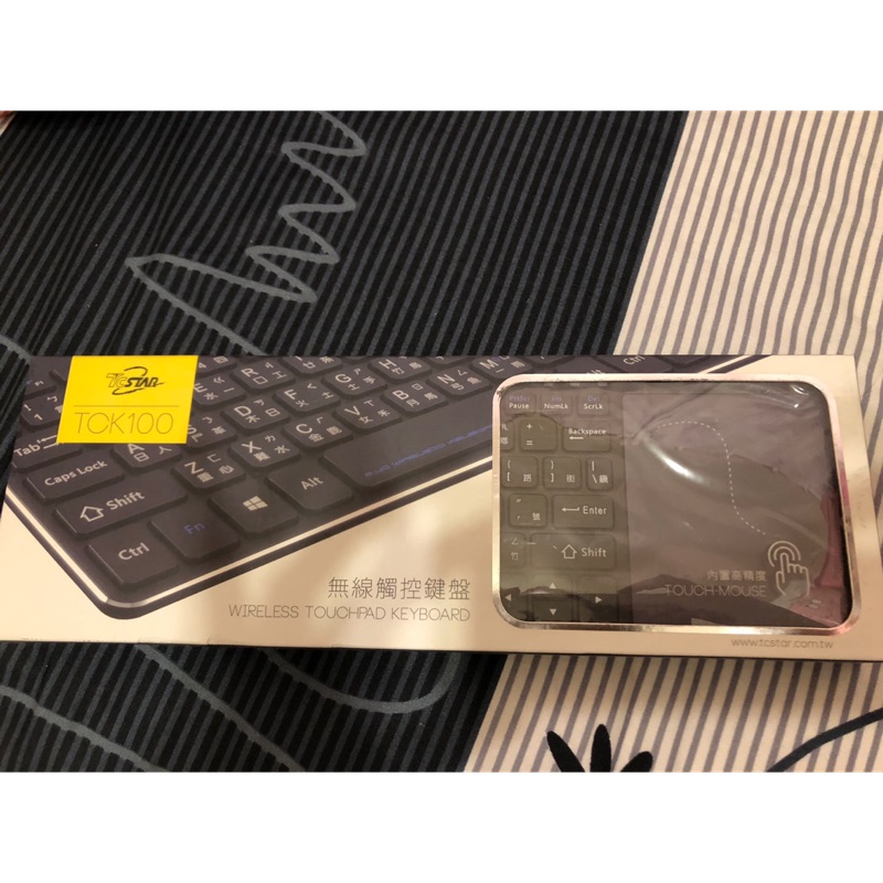 T.C.STAR 2.4G鋁合金輕薄無線觸控鍵盤TCK100
