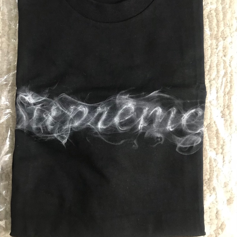 supreme smoke tee black