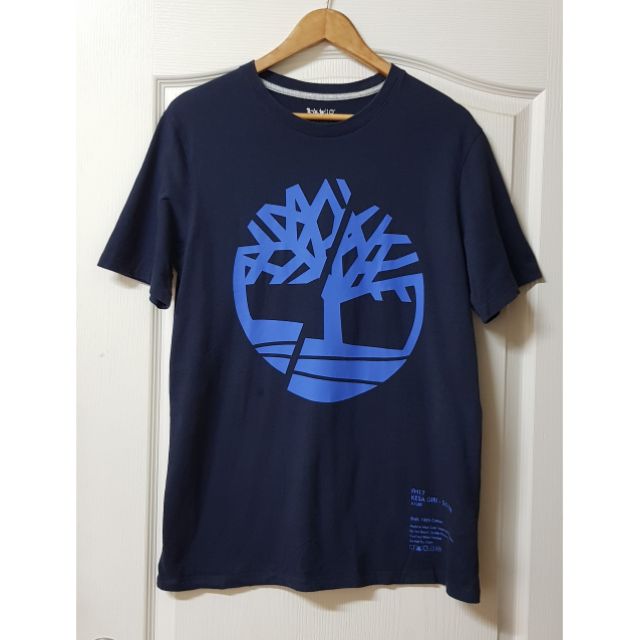 Timberland深藍色 七武士系列LOGO短袖T恤