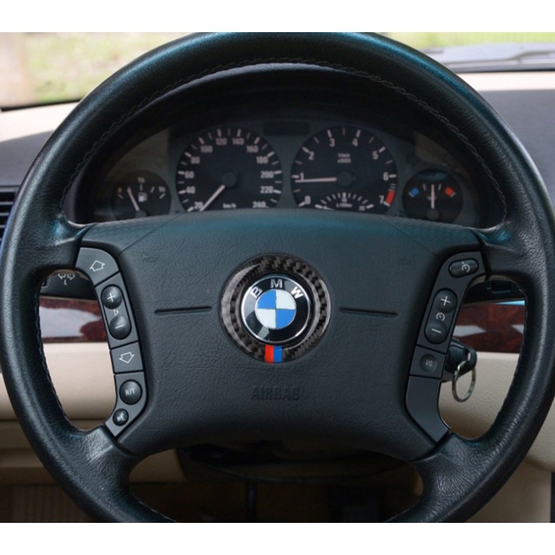 BMW E39 E46 內飾碳纖維 方向盤 裝飾圈 96-99年份 裝飾貼 528 520 320
