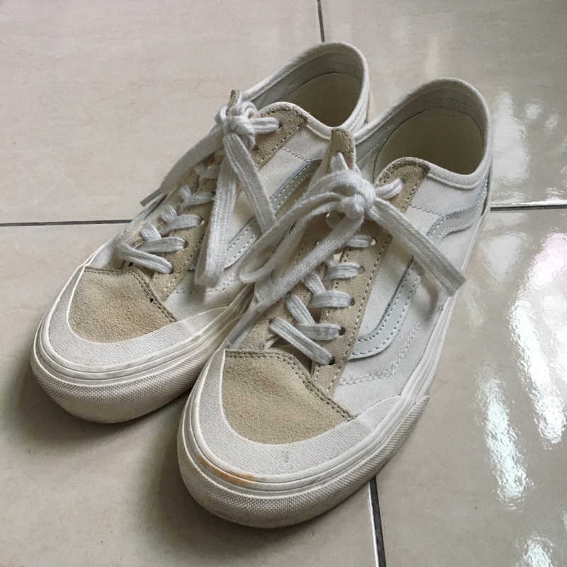 VANS STYLE 36 SF米白 奶茶色 帆布鞋 24.5