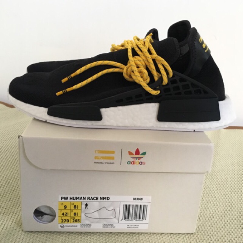 Adidas X Pharrell Williams Human Race NMD 黑 菲董 US9