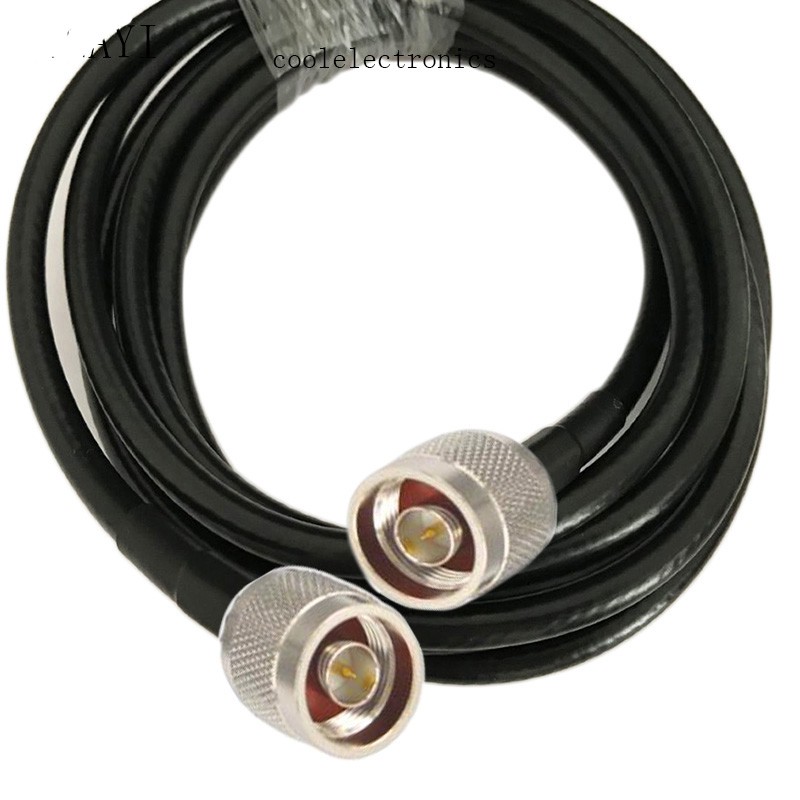 N 公對 N 公連接器 5D-FB 50-5 RG6 射頻同軸電纜適配器同軸低損耗電纜 50ohm 1m 2m 3m 5