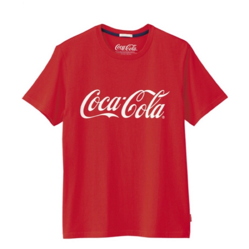 全新 GU 可口可樂 coke cola T恤 短袖 圓領 紅色 紅底白字 經典款