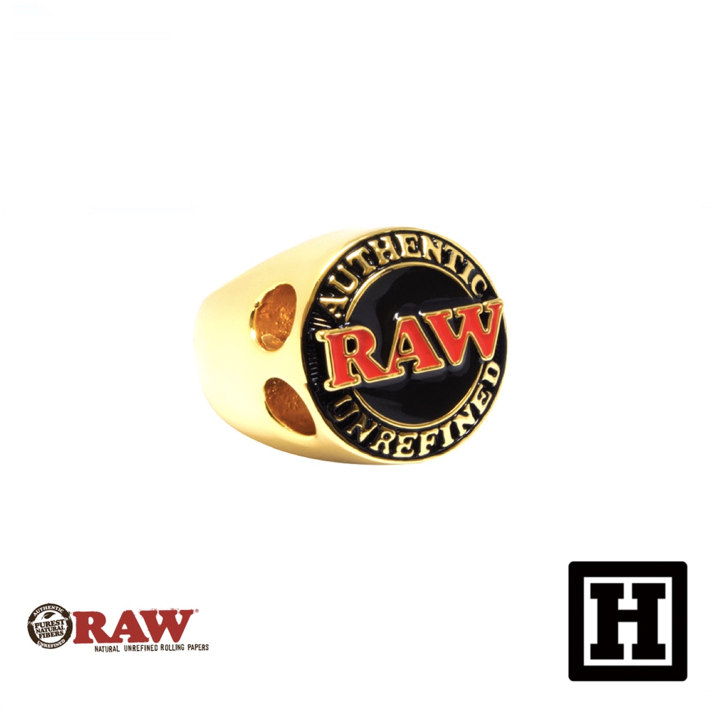 [H Market] 西班牙 RAW Smoker Ring 冠軍戒 金煙戒 全球限量 附收納盒 Joint Blunt