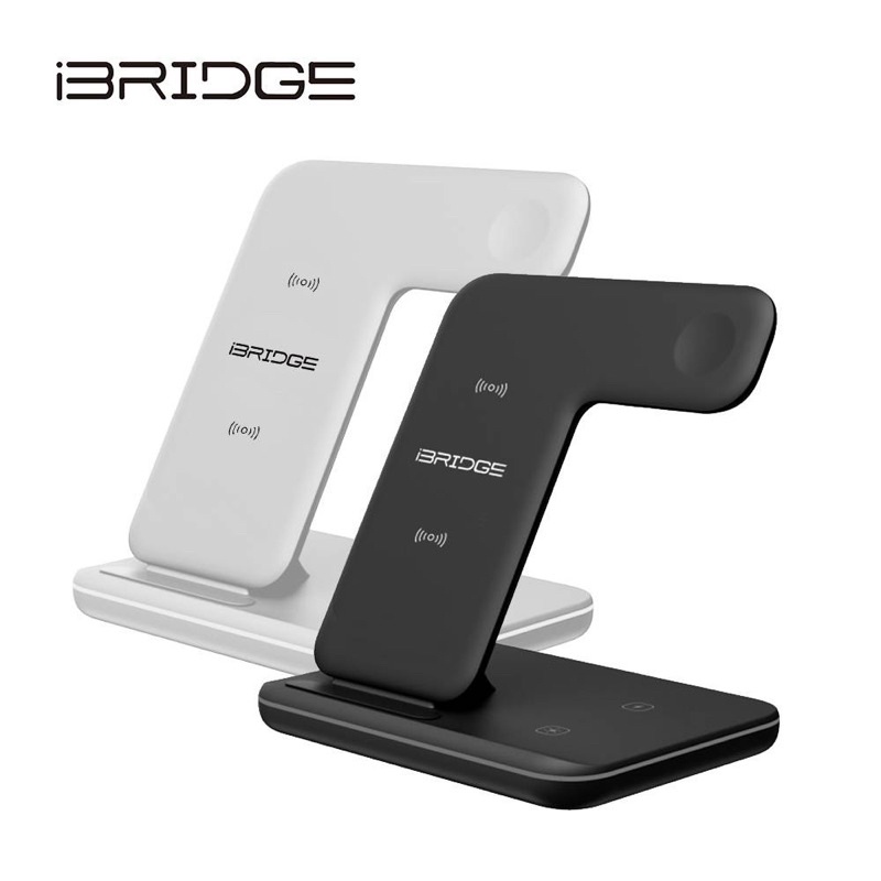 【iBRIDGE】IBW006 15W極速三合一無線充電器