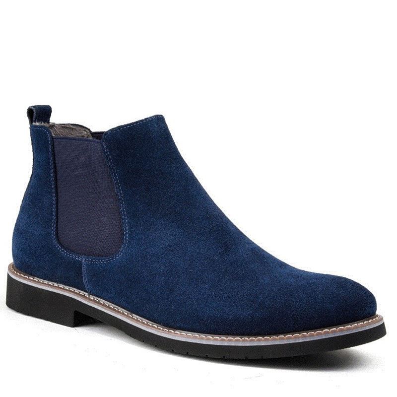 men chelsea boots leather boot shoes casual boots切爾西靴男