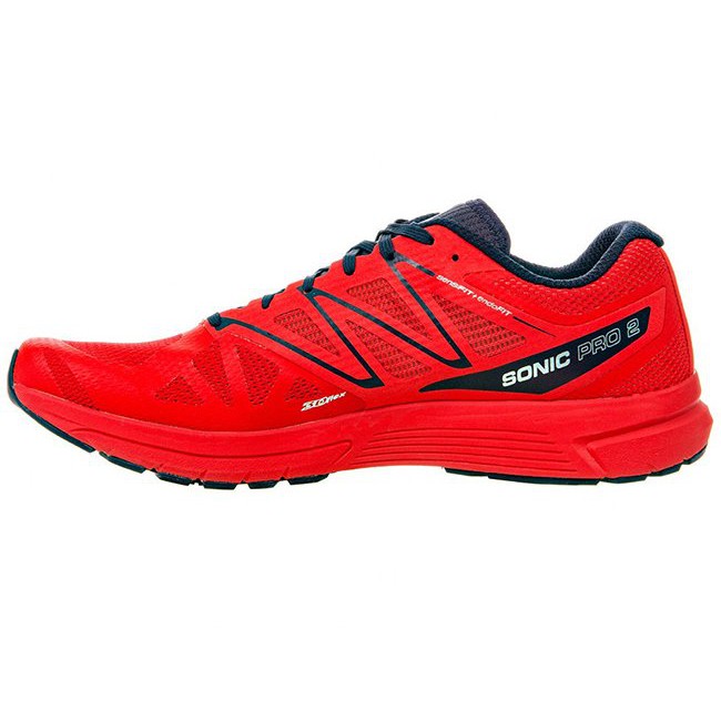 SALOMON 法國 SONIC PRO 2跑鞋~火紅 多功能鞋.健行鞋.登山鞋.短筒.低筒.戶外