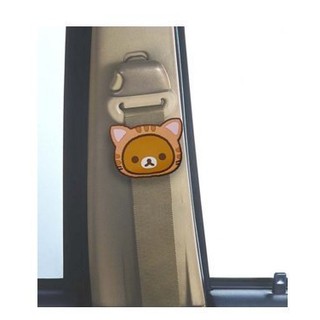 41+汽車用品 Rilakkuma 拉拉熊 懶熊 變身貓造型 安全帶扣 4956019505332