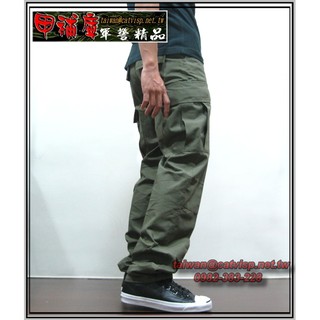 《甲補庫》-美軍OD草綠長褲(美規版)--多口袋垮褲、滑板褲、工作褲
