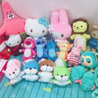 娃娃 各種娃娃 Hello Kitty 派大星 海綿寶寶 美樂蒂