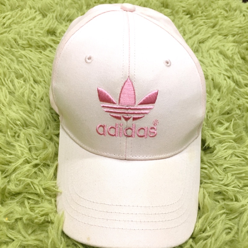 Adidas 三葉草 粉色 老帽🧢 二手 （五成新）便宜賣