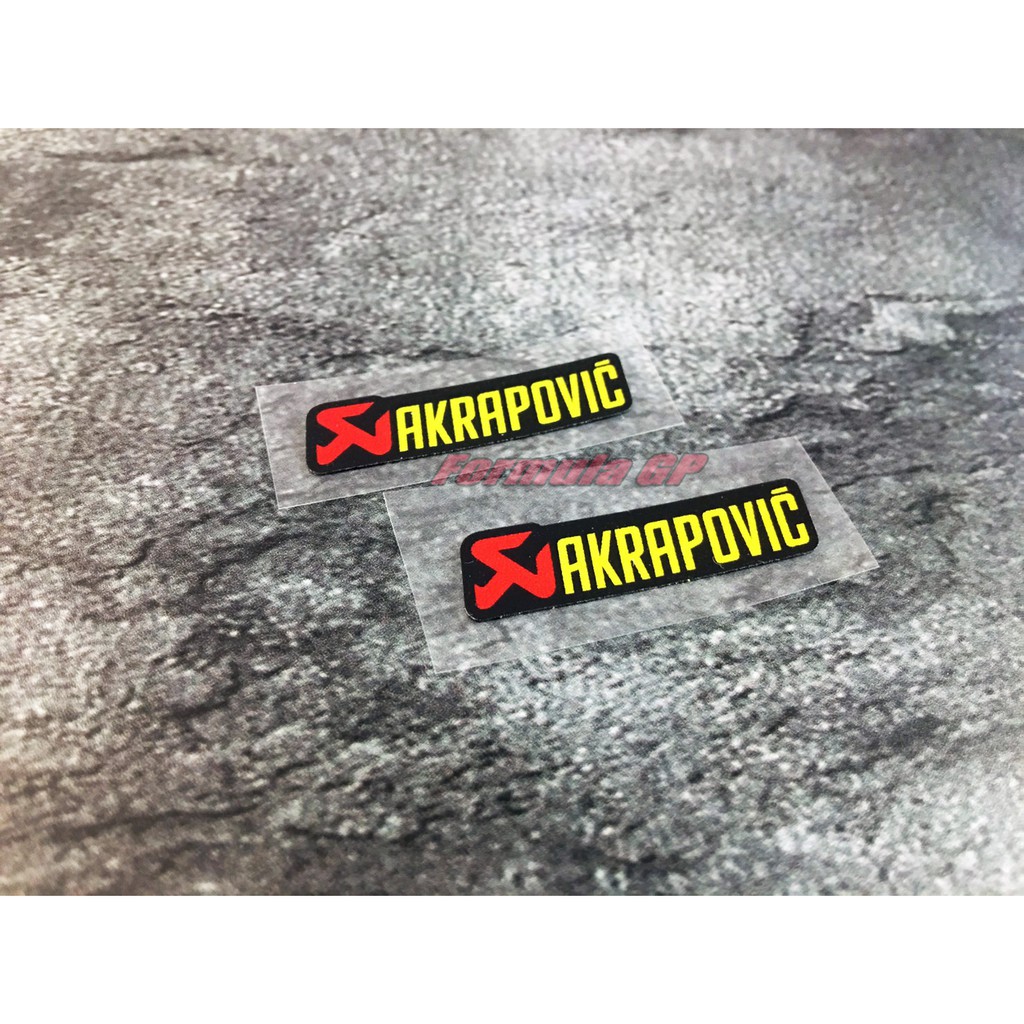 [Formula GP] 蠍子管 AKRAPOVIC 貼紙 排氣管 蠍子 亮面 反光防水 車貼貼紙
