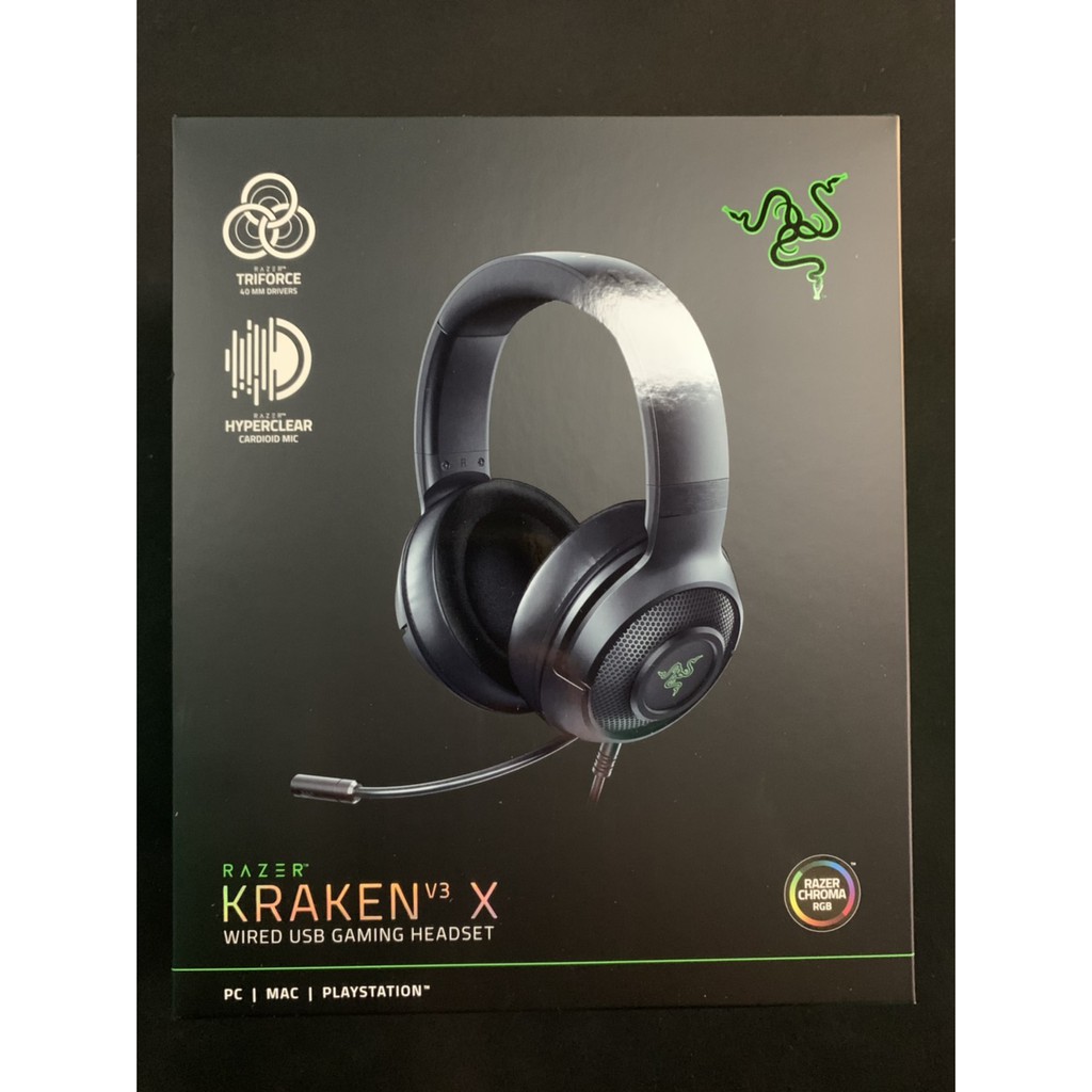 Razer Kraken V3 X 雷蛇北海巨妖v3 X 7 1環繞音效有線電競耳機 蝦皮購物