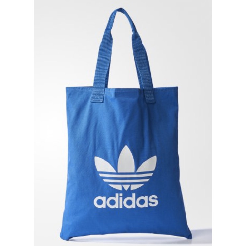 adidas 愛迪達 shopper bag 新款 托提包 帆布袋 藍色 購物袋 BQ7564 日本帶回