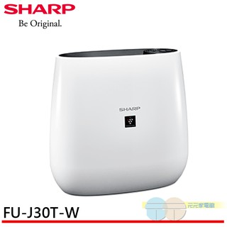 SHARP 夏普 PM2.5自動除菌離子空氣清淨機 FU-J30T-W