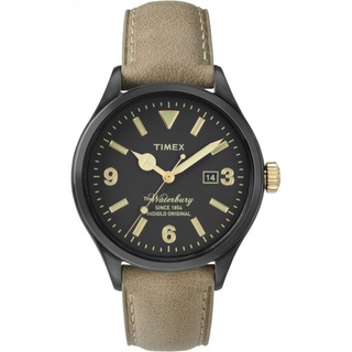 【TIMEX 】天美時經典潮流腕錶Waterbury系列 (黑面/褐色帶 TXT2P74900)